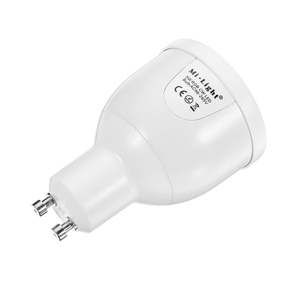 Mi Light Dimmable GU10 5W RGBW LED Smart Bulb 2.4G Wireless WiFi APP Control Lamp AC86-265V