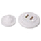 White Engineering Line Zero Plastic Round Hanging Box Ceiling Lamp Holder Light Bulb Adapter