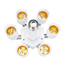 3 In 1 6 In 1 Adjustable E27 LED Light Lamp Bulb Adapter Converter Split Splitter Base Socket