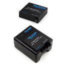 TELESIN 2pcs 3.85V 1400mAh Li-ion Battery with Dual Charger for Xiaomi Yi 4K Sport Camera