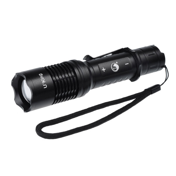 U King ZQ-966 T6 1000LM 18650 Zoomable LED Flashlight