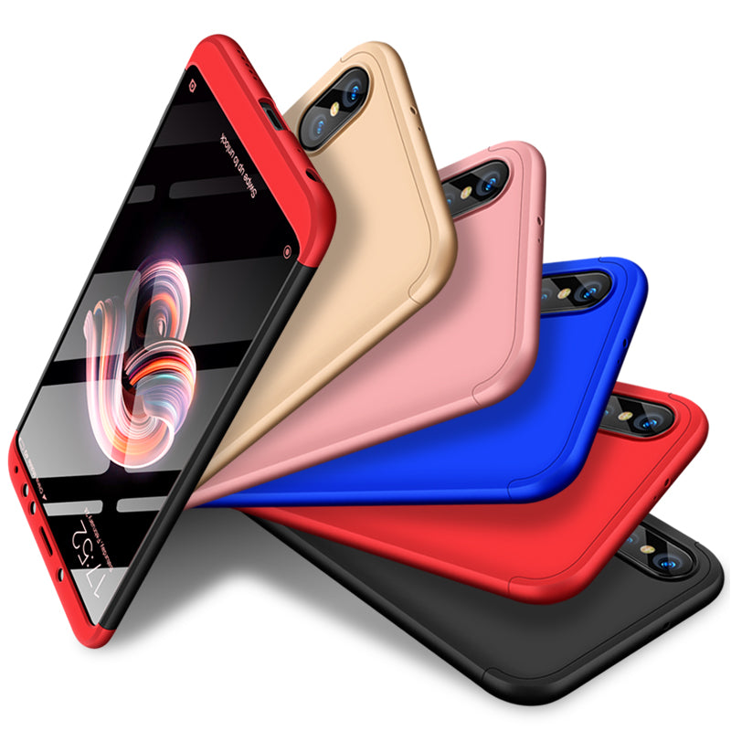 Bakeey 3 in 1 360 Full Protective Case+Tempered Glass Screen Protector For Xiaomi Redmi Note 5