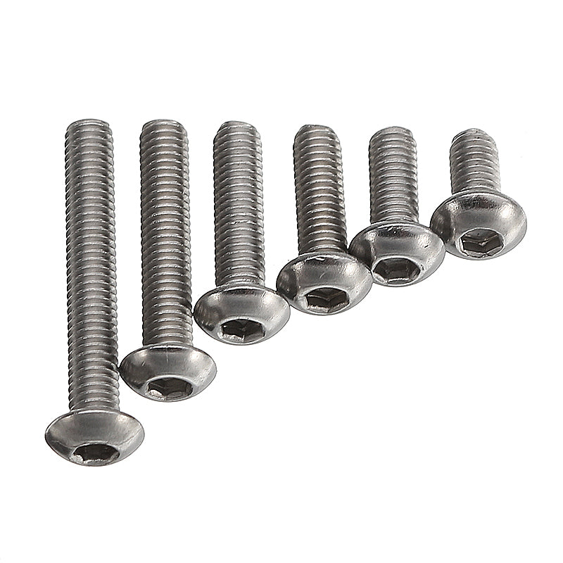 Suleve M3SH2 M3 Stainless Steel Hex Socket Button Head Cap Screw Bolts Nuts Assortment 240pcs