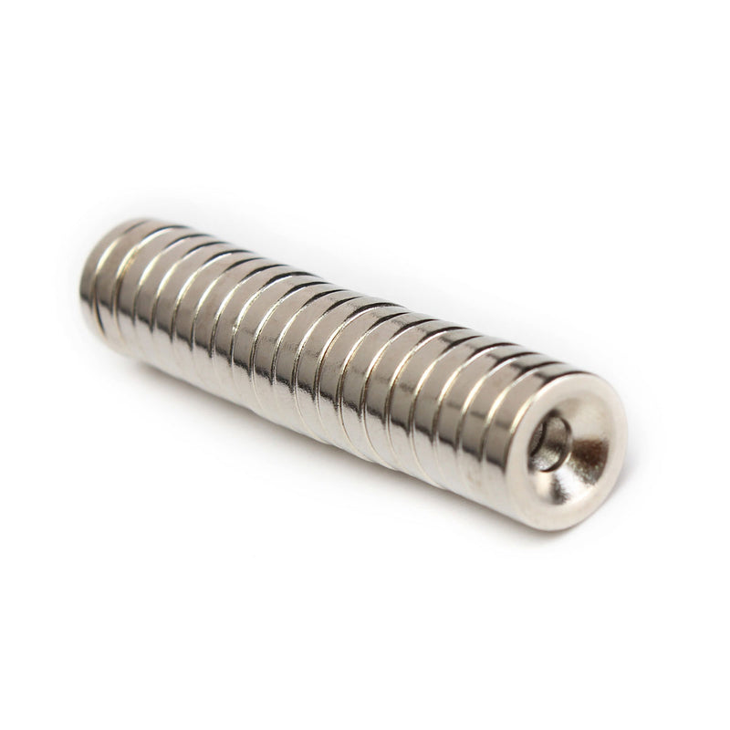 20Pcs N50 12x3mm Countersink Ring Magnets 4mm Hole Rare Earth Neodymium Magnet