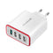 BlitzWolf BW-MT3 3A 2 in 1 Type C Micro USB Data Cable & BW-PL5 30W QC3.0 Fast Charging 2.4A 4-Ports USB Charger