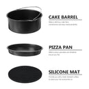 Fits for 5.3-6.8QT 9Pcs 9'' Non-stick Air Fryer Accessories Baking Cooking Pan