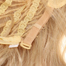 Women's Fashion Blonde Wig Ombre Pink Sweet Wave Wig Curly Hair Long Big Wave Wig