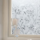 40cmX200cm Modern Flower Pattern Glass Stickers Bathroom Balcony Sliding Door Frosted Glass 3D Stick
