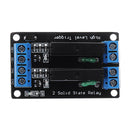 5pcs 2 Channel DC 12V Relay Module Solid State High Level Trigger 240V2A