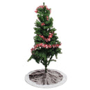 90cm Silver Christmas Tree Manual Massager Decorations Plush Base Floor Cushion