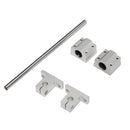 Machifit SCS8UU/SK8 8mm Shaft 200-1000mm Length Optical Linear Rail Guide Support CNC Set