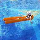 Inflatable Floating Lounger Portable Water Float Bed Swimming Pool Sea Inflating Recliner