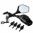 Motorcycle Turn Signal Indicator Light Skeleton Rearview 8mm Mirrors