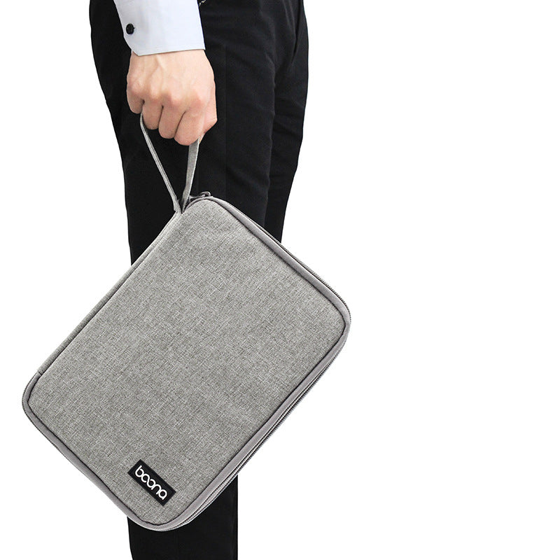 Boona 27cm*20cm Double Layer Digital Accessories Storage Bag U Disk Memory Card USB Cable Tablet Organizer Travel Bag
