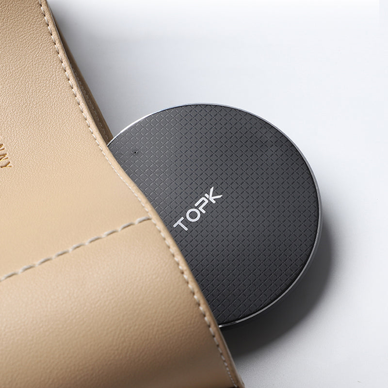 TOPK 10W LED Fast Charging Mini Wireless Charger Pad For iPhone 11 X Pro Xiaomi Mi9 Mi8 HUAWEI OPPO Pocophone