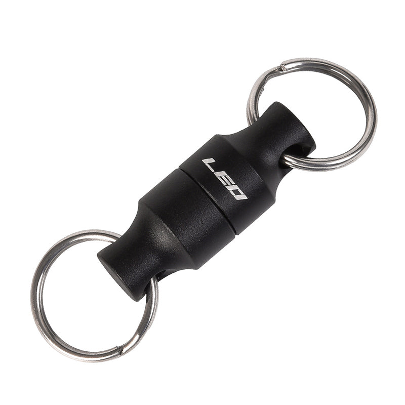 LEO 1pc Fly Fishing Magnetic Hanging Buckle With Spring Line Release Net Holder Buckle Fishing Tool