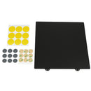 Black 300x300mm Double Texture PEI Powder Steel Plate with 9 Magnetic Block for 3D Printer