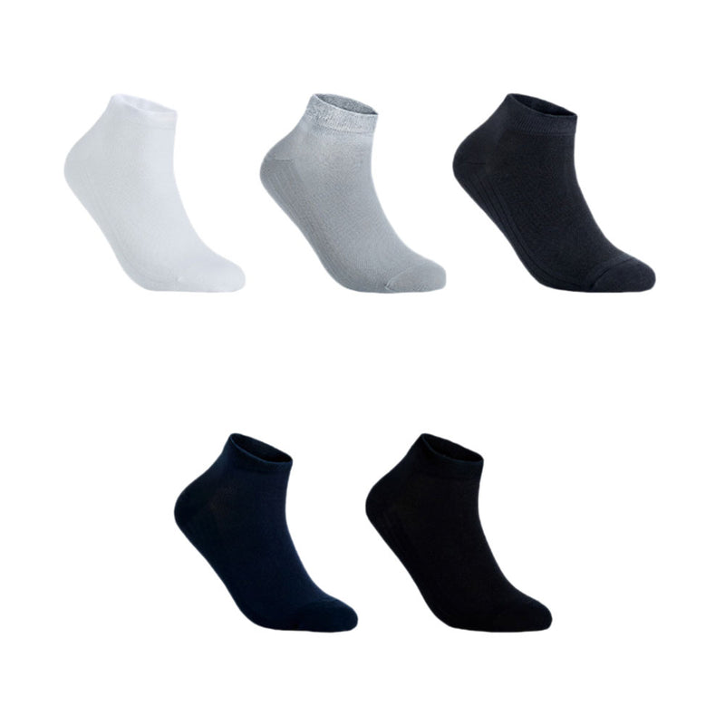365WEAR 5 Pair / Set Breathable Men Socks From Xiaomi Youpin Antibacterial Sock 24-26cm Men's Breathable Short Socks Set