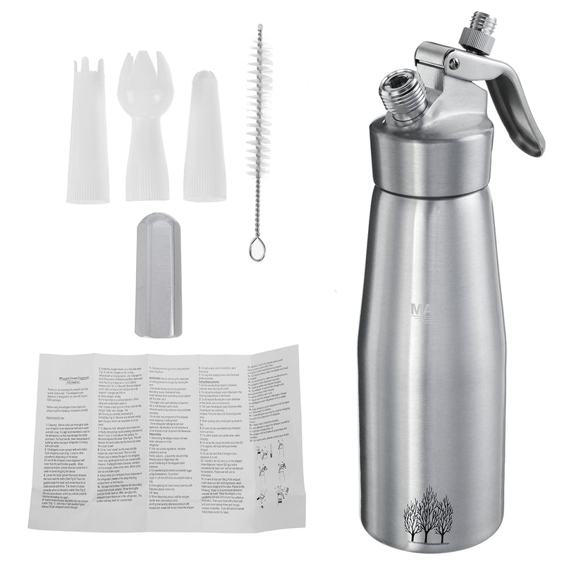 500ml Cream Whipper Whip Coffee Dessert Butter Dispenser Foam Whipped Aluminum