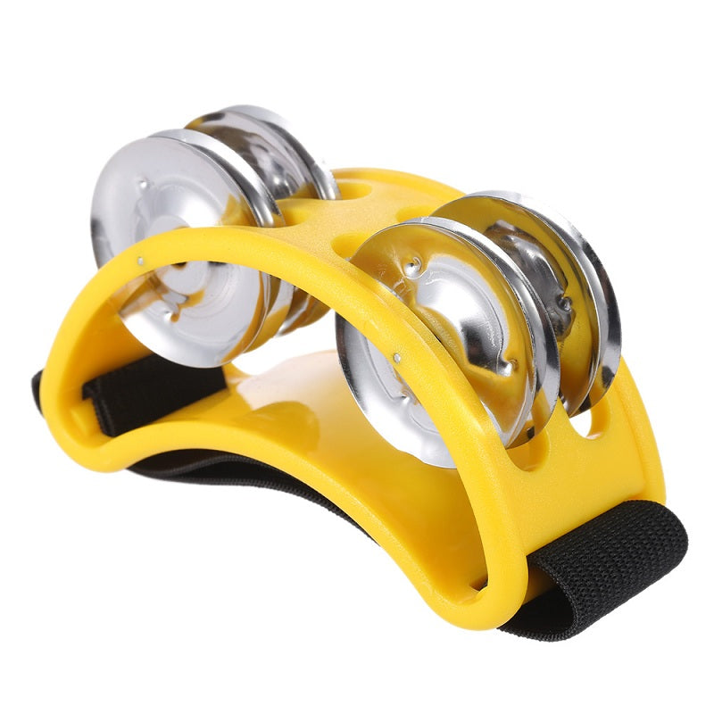 Colorful Foot Tambourine  Jingle Bell Percussion Musical Instrument