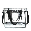 KCASA KC-0628 Clear PVC Travel Storage Bag Waterproof Zipper Adjustable Gym Shoulder Bag