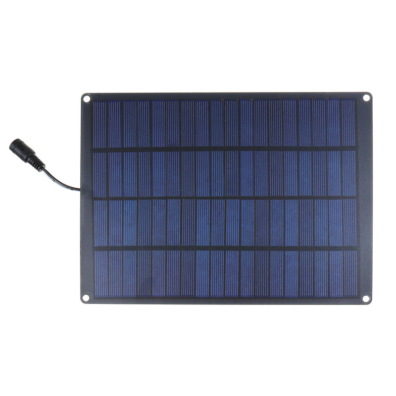 DC 18V 5.5W Portable Polycrystalline Solar Panel Battery Charger W/ Crocodile Clip Line