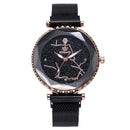 Luxury Simple Starry Sky Quartz Watch Crystal Lady Dress Fashion Women Watch