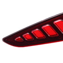 Pair LED Rear Bumper Reflector Driving Brake Lights Daytime Running Lamps for Toyota C-HR 2016-2018