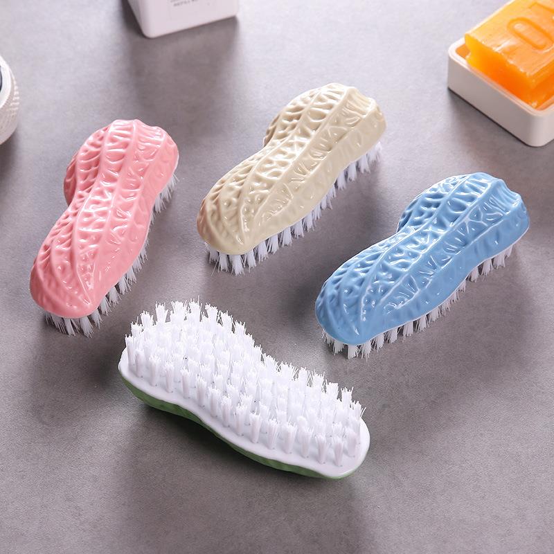 Peanut Corn Shape Plastic Multipurpose Soft Wool Shoes Brush Laundry Household Clothes Cleaning Brush Cleaning Accessories