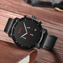 DOM M-1216BL-1M Fashion Men Watch Waterproof Chronograph Luminous Date Display Quartz Watch