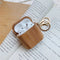 Bakeey luxury Soild wood Earphone Storage Protective Case with Keychain for Apple AirPods 1 / Apple AirPods 2