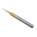 Drillpro 10pcs 0.7mm Carbide End Mill Cutter Titanium Coated Engraving Milling Cutter