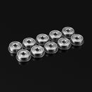 Machifit 10pcs F623ZZ Flange Bushing Ball Bearings 3x10x4mm Mini Deep Groove Flange Ball Bearing