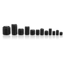 Suleve MXCH1 240Pcs M3-M8 Grub Screw Carbon Steel Hex Socket Allen Head Set Screw