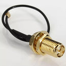 2Pcs DANIU 10cm PCI U.FL / IPX to RP-SMA Female Jack Pigtail Cable Wire