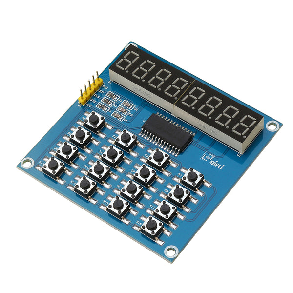 3pcs TM1638 3-Wire 16 Keys 8 Bits Keyboard Buttons Display Module Digital Tube Board Scan And Key LED
