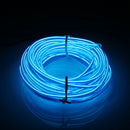 5M Led Flexible EL Wire Neon Glow Light Rope Strip 12V For Christmas Holiday Party