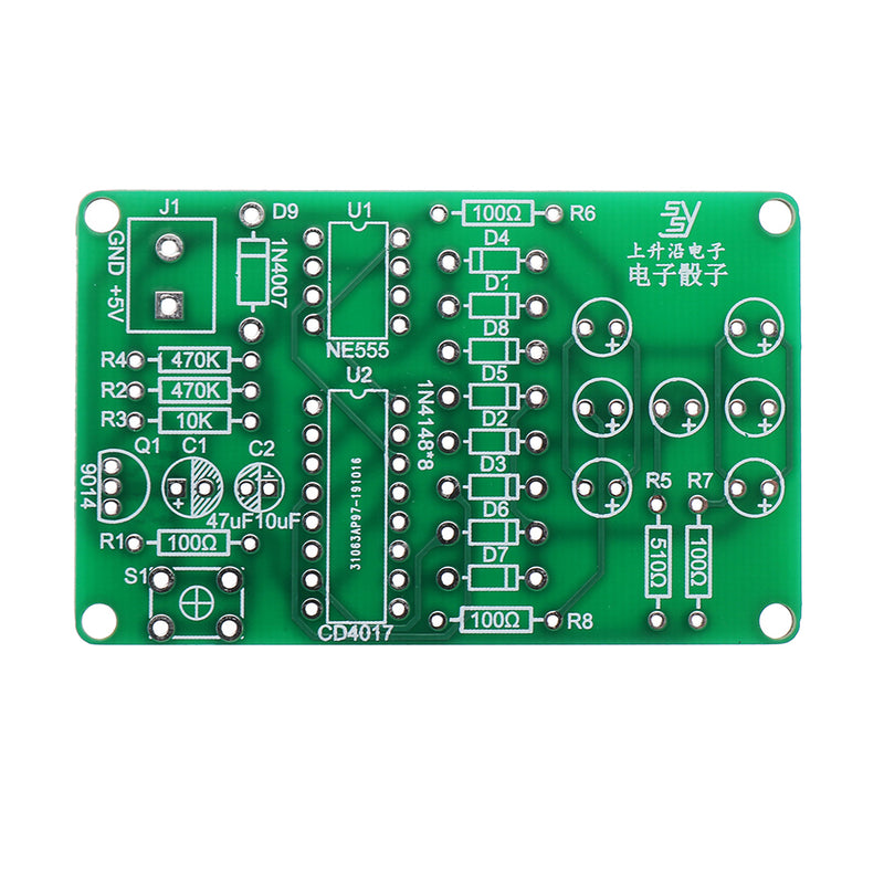 Electronic Dice Kit with Reverse Connection Protection LED Dice DIY Electronic Parts