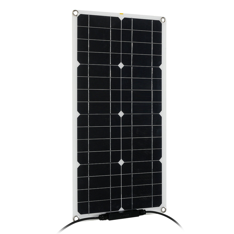 60W 12V Semi-flexible Solar Panels Kit MC4 Connector Solar Power Panel For Home Camp Waterproof