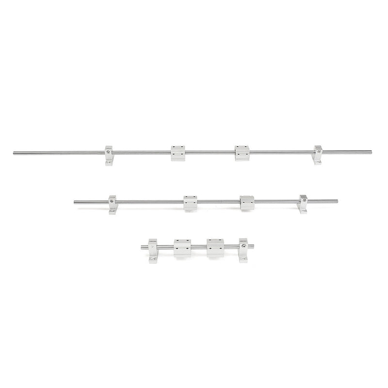 200/600/800mm x 8mm Linear Rail Shaft Rod with Bearing Guide Support and SCS8UU Bearing Block