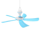 Portable 5 Blades Mini Ceiling Fan W/ Remote Control Hanging Summer Cooler Gift