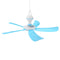 Portable 5 Blades Mini Ceiling Fan W/ Remote Control Hanging Summer Cooler Gift