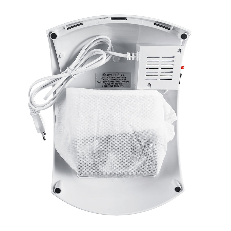 45W Nail Vacuum Cleaner Nail Art Suction Dust Collector Nail Manicure Power Fan