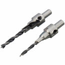 2pcs 4mm-5mm HSS 5 Flute Countersink Drill Bits Set Reamer Woodworking Chamfer