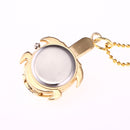 Deffrun Gold Case Tortoise Pocket Watches Unisex Quartz Watch