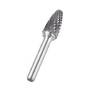Drillpro 8Pcs 6mm Shank Tungsten Steel Rotary File Set Grinding Head Rasp Burrs Abrasive Tool