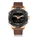 NAVIFORCE 9128 Dual Display Digital Watch Chronograph Men Alarm Sport Wrist Watch