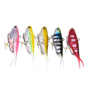 5Pcs/Set 9.5cm Fishing Lure Spinners Plugs Spoons Soft Bait Pike Bream