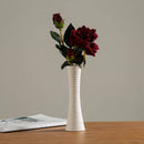 Modern White Vase Ceramic Vase Home Decoration Accessories Dry Flower Minimalist Literary Vase for Flower
