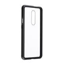 Bakeey 360 Magnetic Adsorption Metal Tempered Glass Flip Protective Case for OnePlus 7 PRO